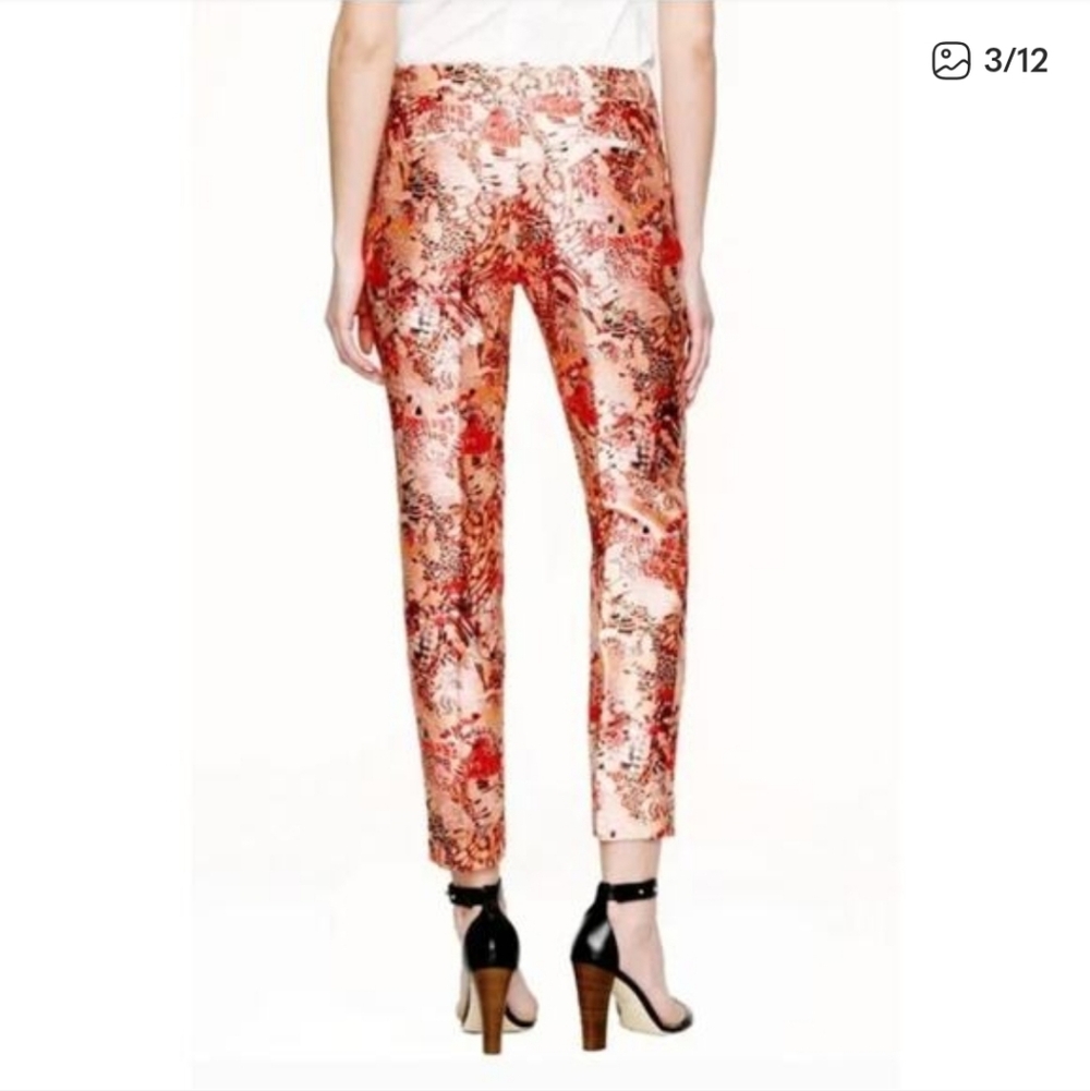 J. Crew Collection Cropped Butterfly Lemonade Pants - Picture 3 of 8